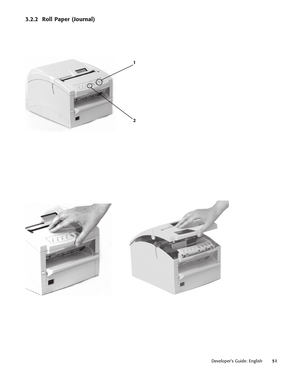 2 roll paper (journal) | Oki POS 425D User Manual | Page 51 / 137
