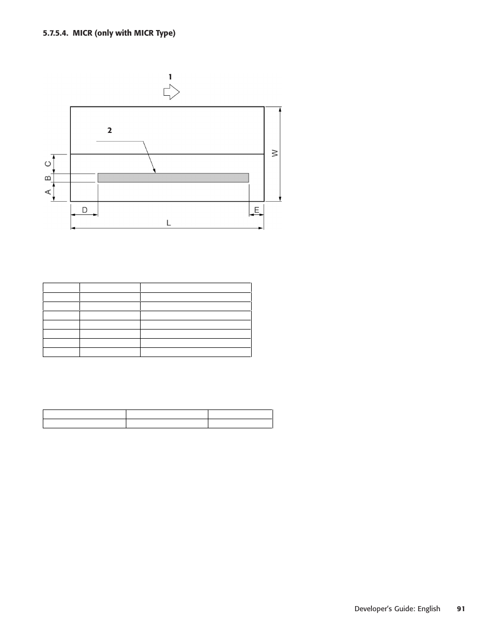 Micr (only with micr type) | Oki POS 425D User Manual | Page 91 / 137