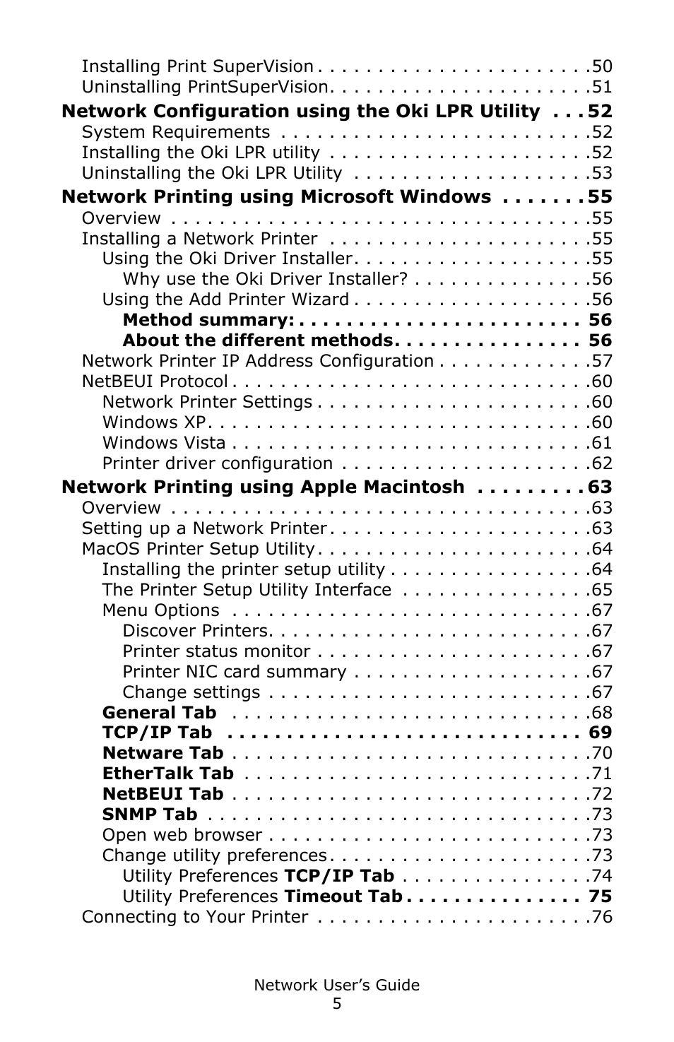 Oki C3600 User Manual | Page 5 / 95