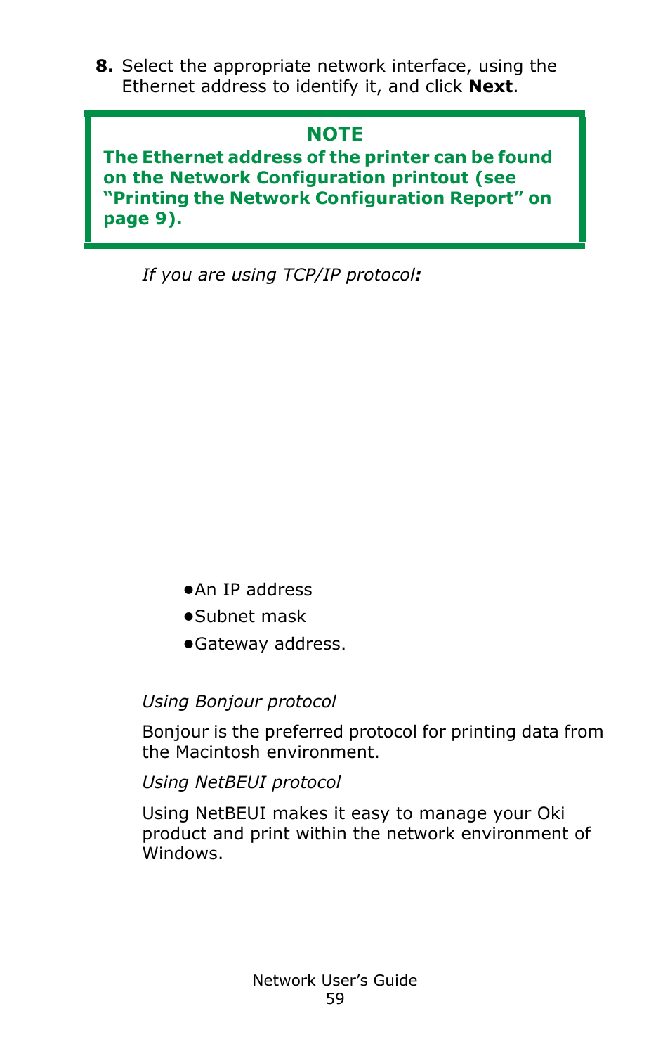 Oki C3600 User Manual | Page 59 / 95