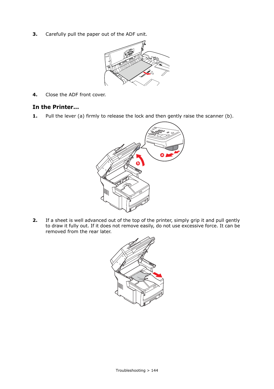 In the printer | Oki MC860n MFP User Manual | Page 144 / 180