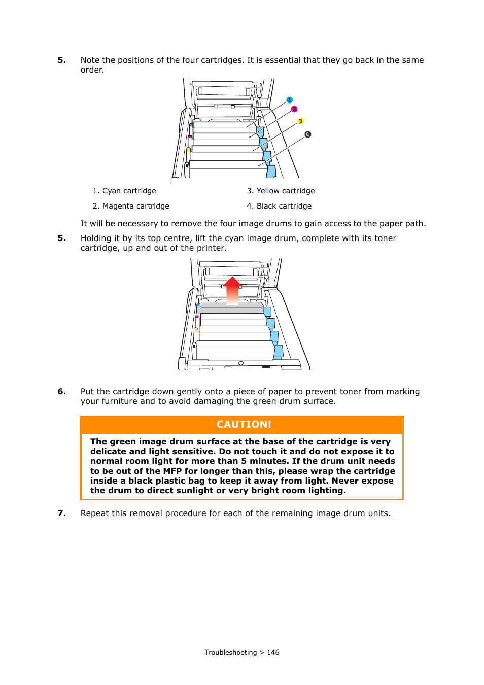 Caution | Oki MC860n MFP User Manual | Page 146 / 180