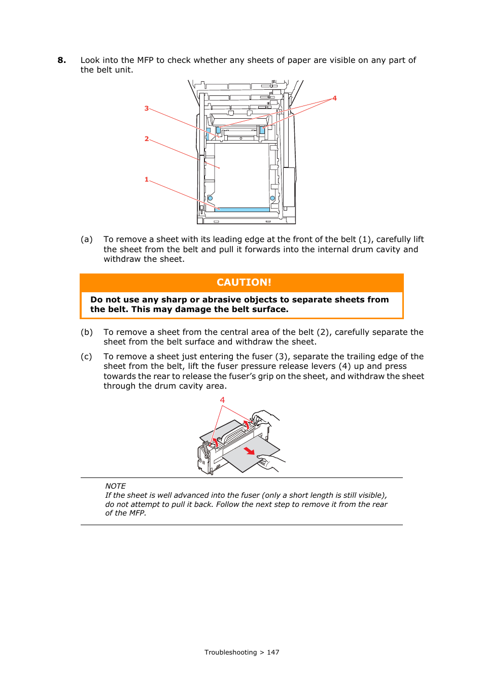 Caution | Oki MC860n MFP User Manual | Page 147 / 180