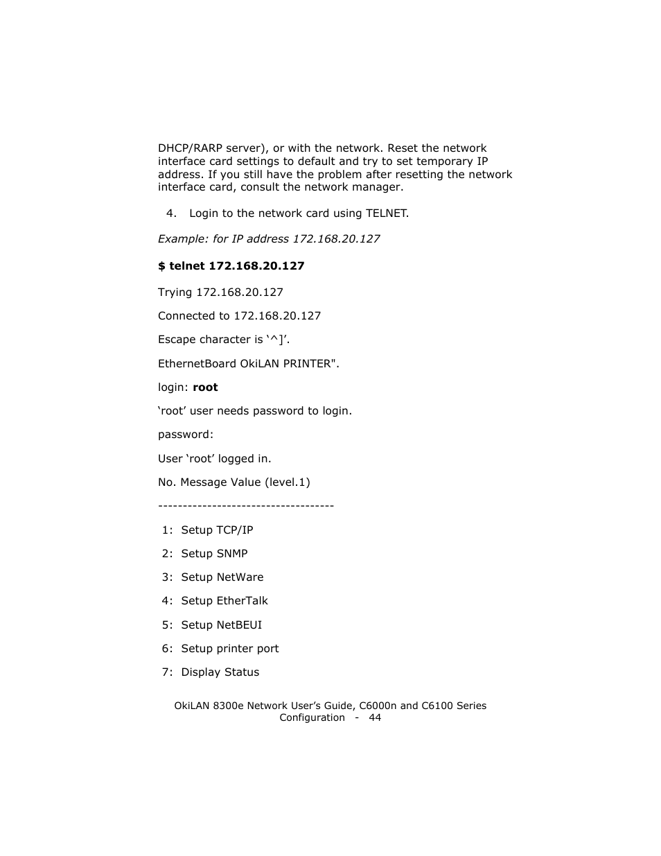 Oki 8300E C6100 User Manual | Page 44 / 129