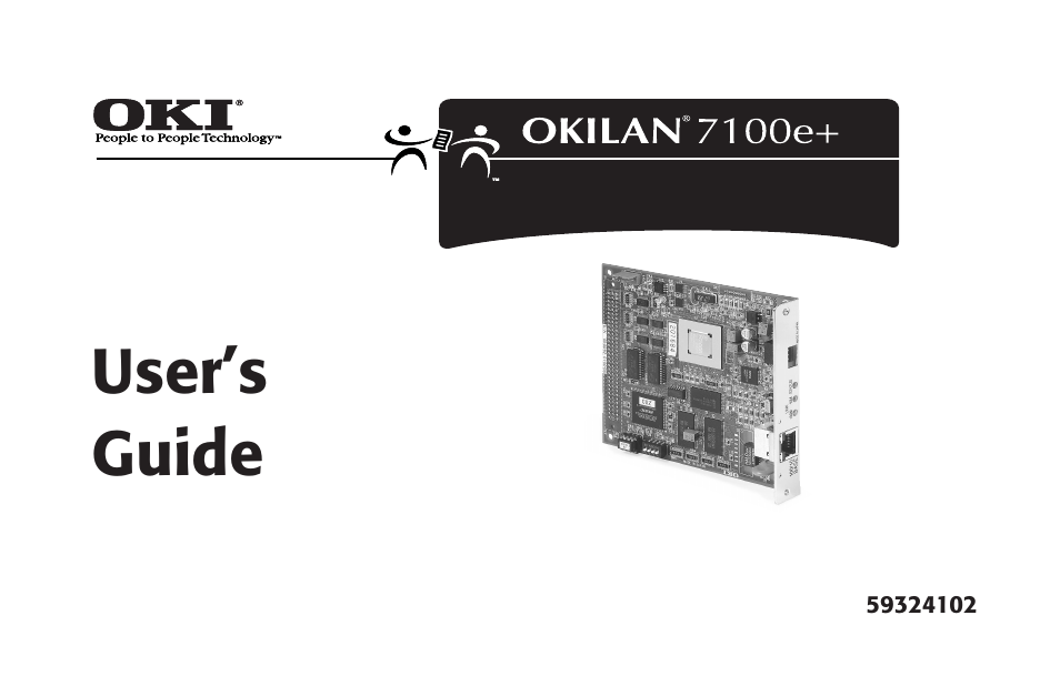 Oki lan 7100e+ User Manual | 50 pages