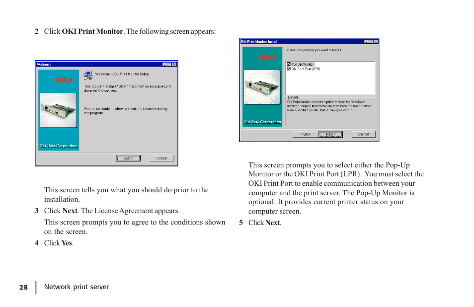 Oki lan 7100e+ User Manual | Page 28 / 50