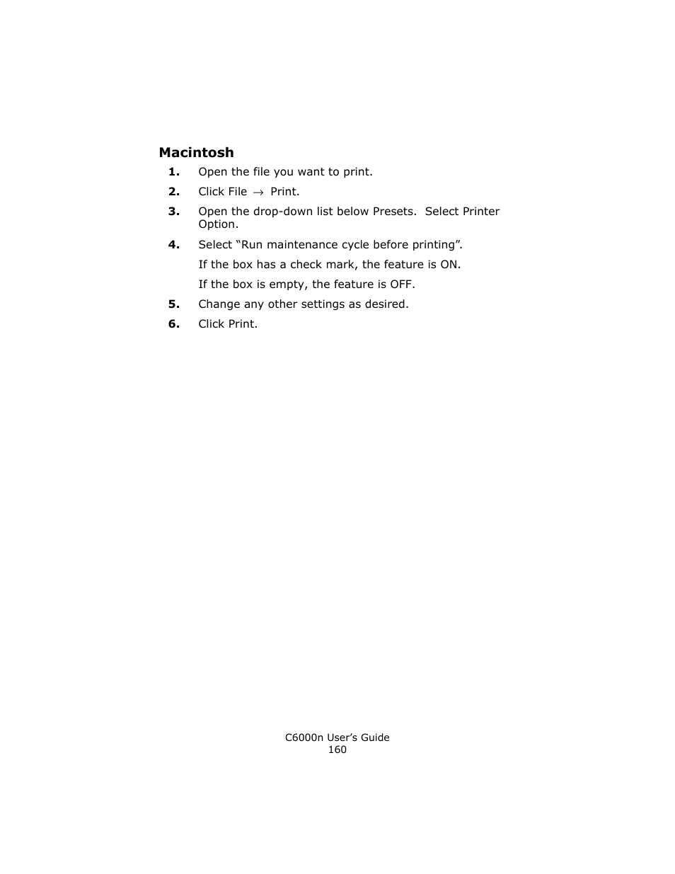 Macintosh | Oki C 6000n User Manual | Page 160 / 324