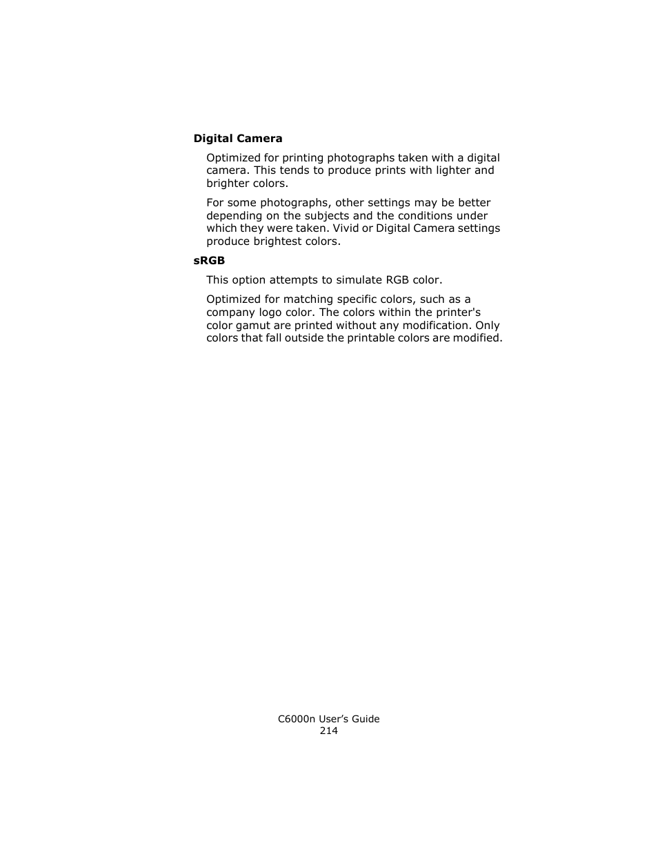 Oki C 6000n User Manual | Page 214 / 324