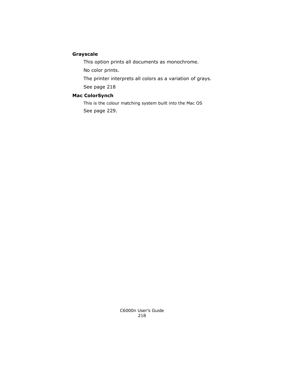 Oki C 6000n User Manual | Page 218 / 324