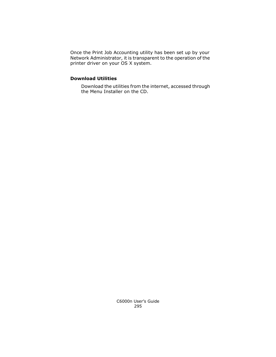 Download utilities | Oki C 6000n User Manual | Page 295 / 324