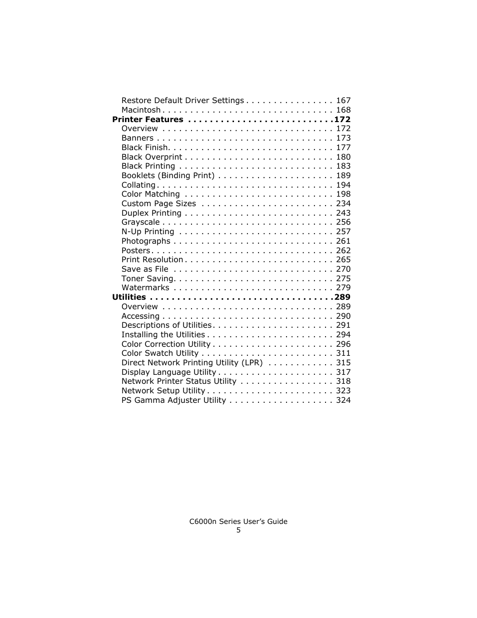 Oki C 6000n User Manual | Page 5 / 324