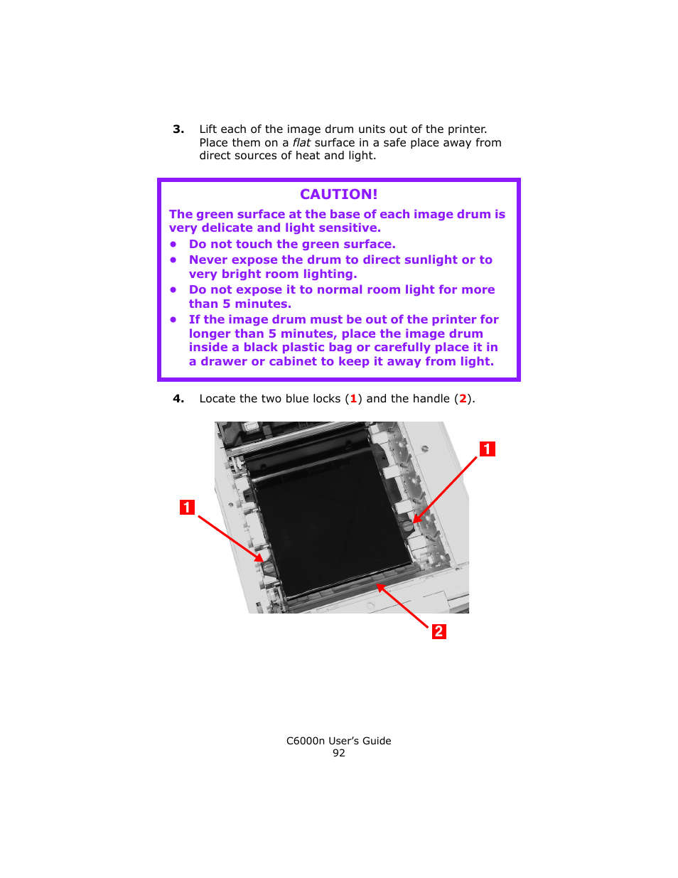 Caution | Oki C 6000n User Manual | Page 92 / 324