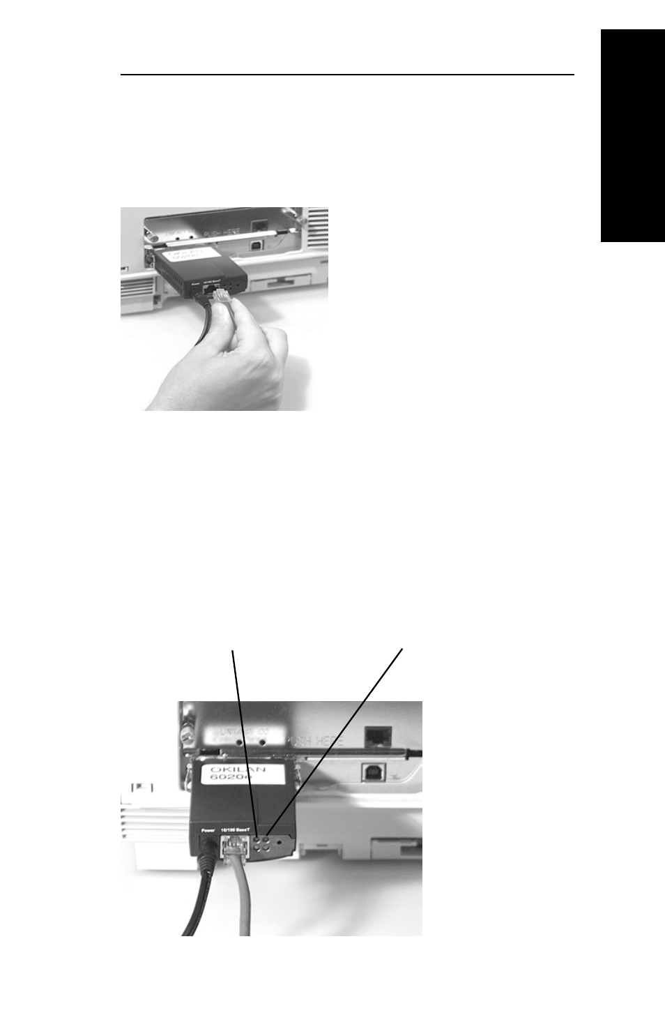 Powering on the okilan 6020e | Oki lan 6020E User Manual | Page 17 / 226