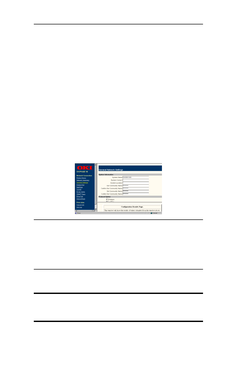 Configuration | Oki lan 6020E User Manual | Page 36 / 226