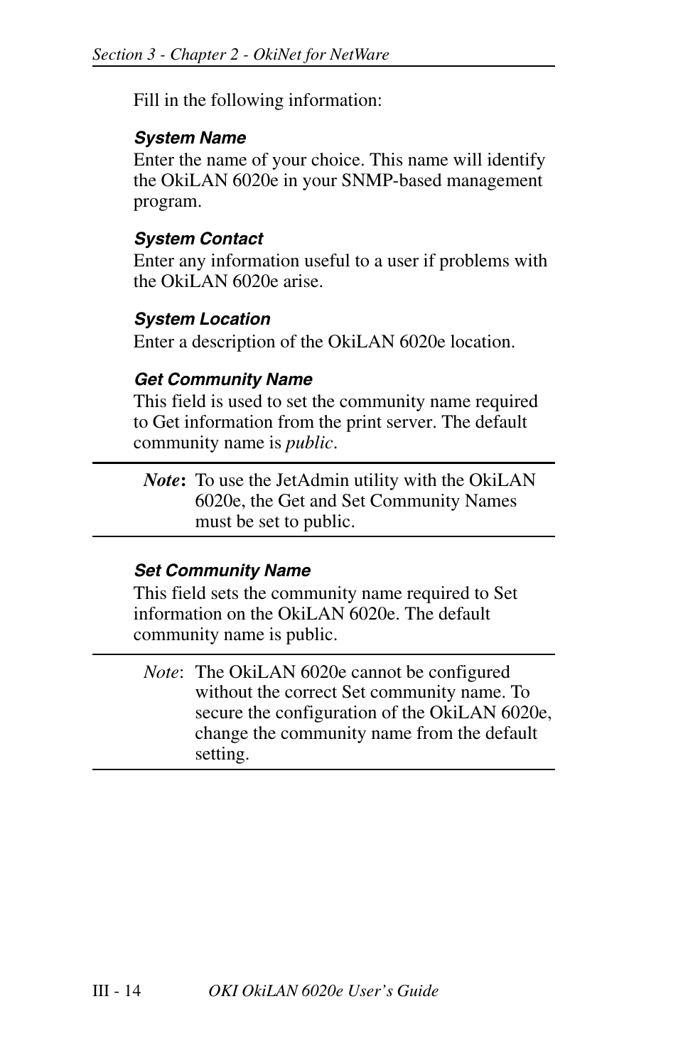 Oki lan 6020E User Manual | Page 58 / 226