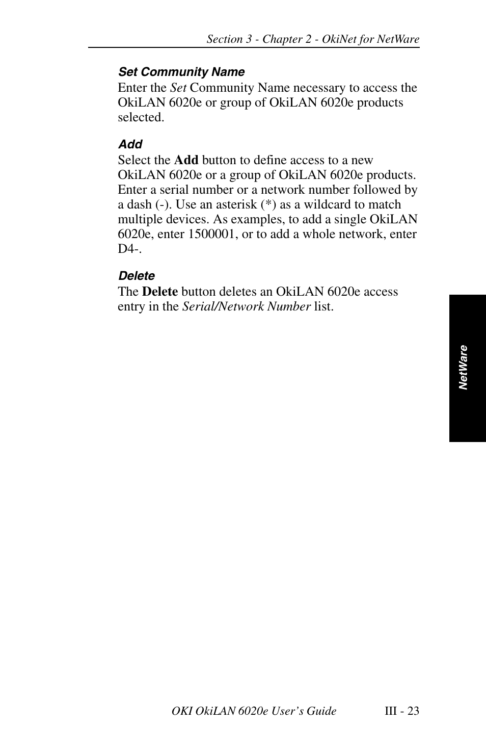 Oki lan 6020E User Manual | Page 67 / 226