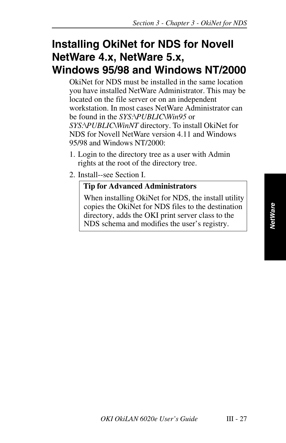 Oki lan 6020E User Manual | Page 71 / 226