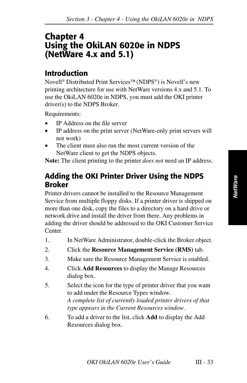 Introduction | Oki lan 6020E User Manual | Page 77 / 226