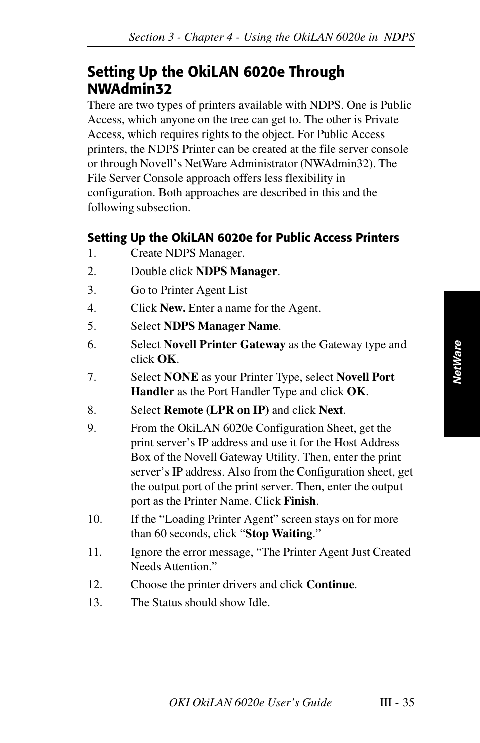 Oki lan 6020E User Manual | Page 79 / 226
