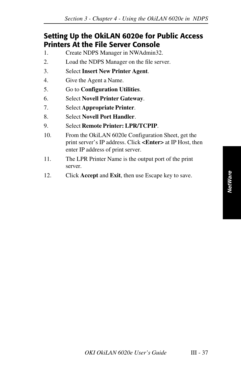 Oki lan 6020E User Manual | Page 81 / 226