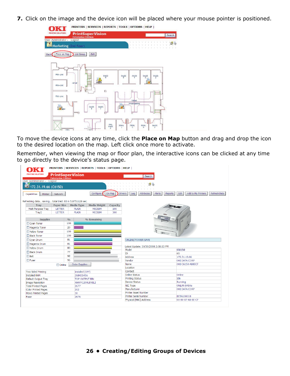 Oki PrintSuperVision 59318401 User Manual | Page 26 / 78
