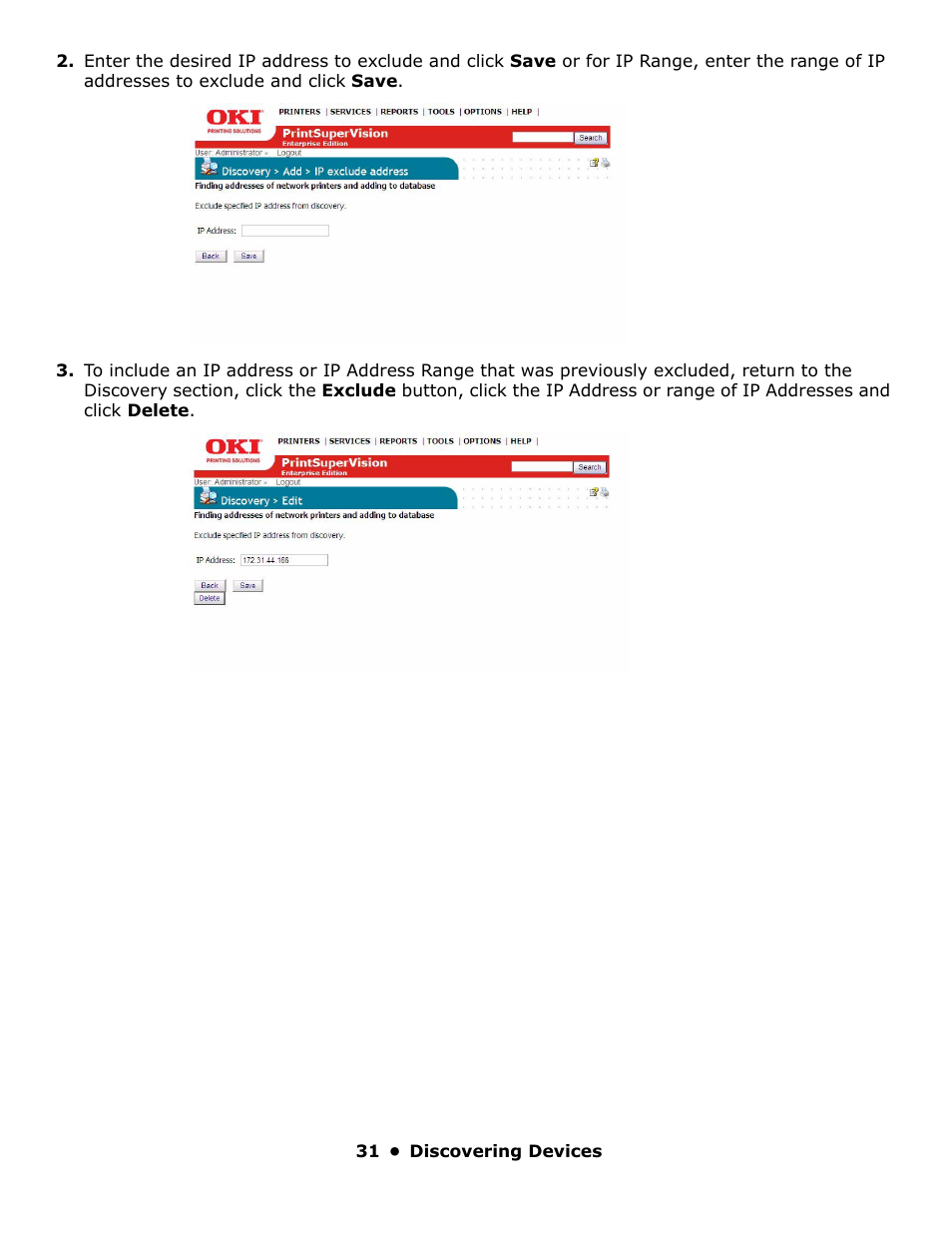 Oki PrintSuperVision 59318401 User Manual | Page 31 / 78