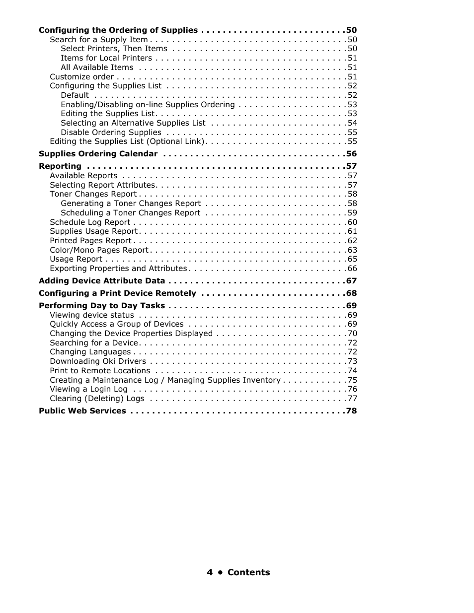 Oki PrintSuperVision 59318401 User Manual | Page 4 / 78