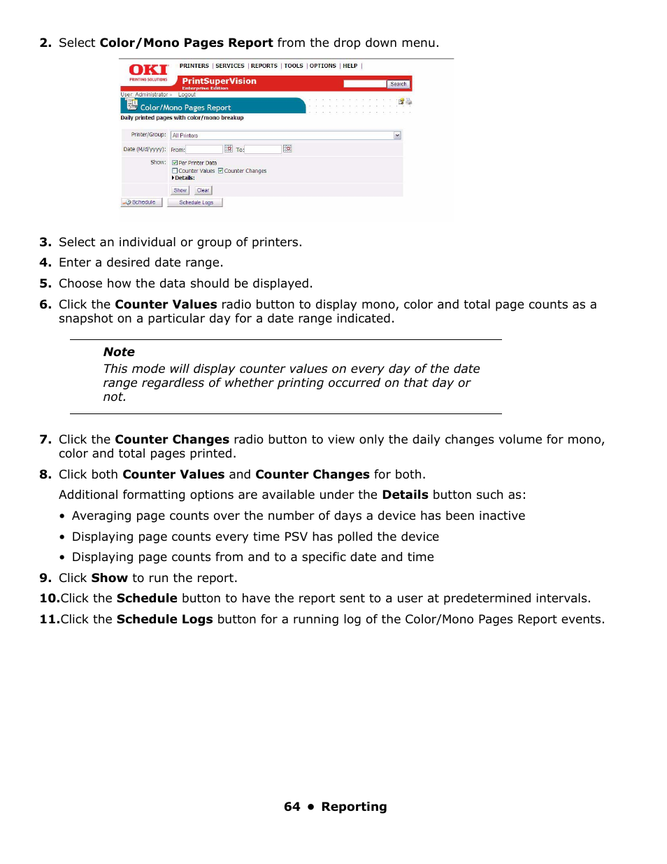 Oki PrintSuperVision 59318401 User Manual | Page 64 / 78