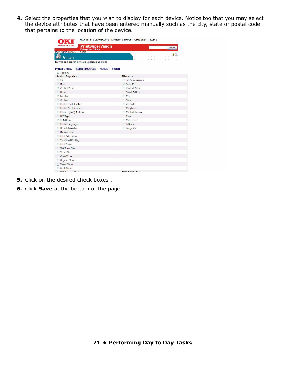 Oki PrintSuperVision 59318401 User Manual | Page 71 / 78