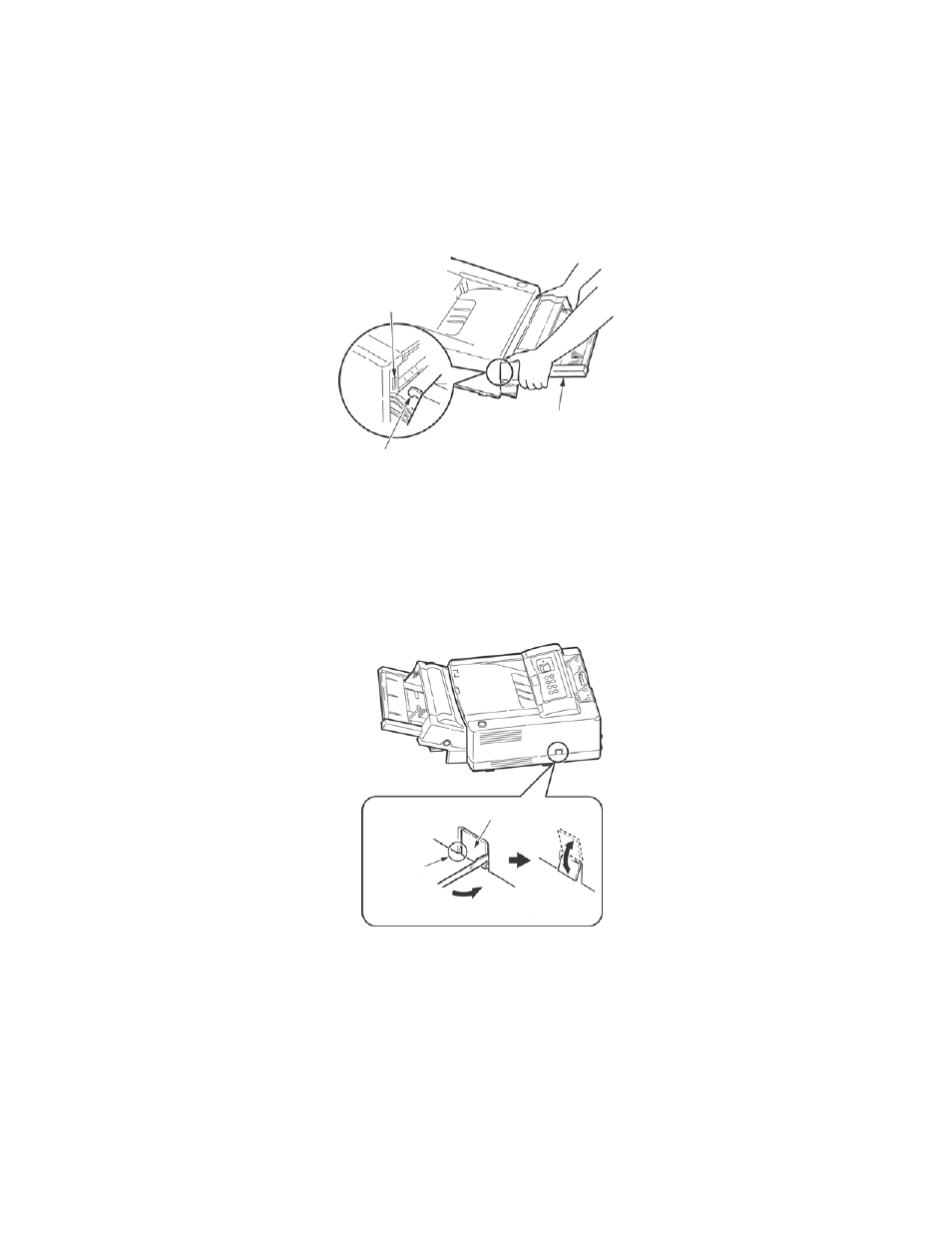 Connect the connecting cord | Oki B 4400 User Manual | Page 22 / 106