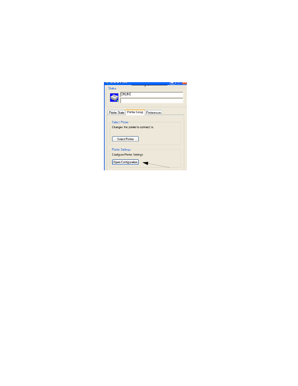 Printer setup tab | Oki B 4400 User Manual | Page 28 / 106