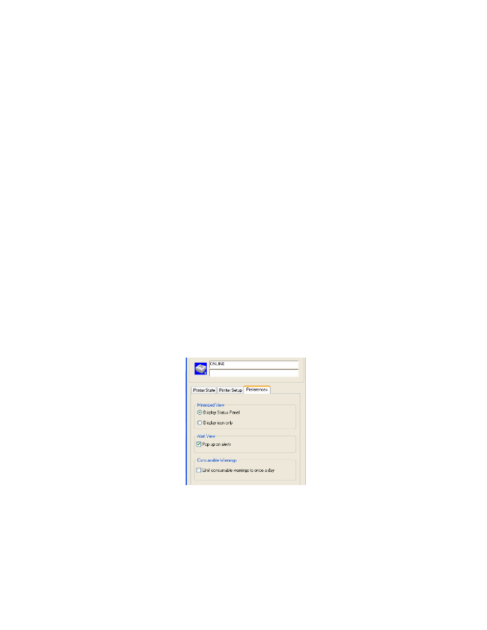 Preferences tab | Oki B 4400 User Manual | Page 30 / 106