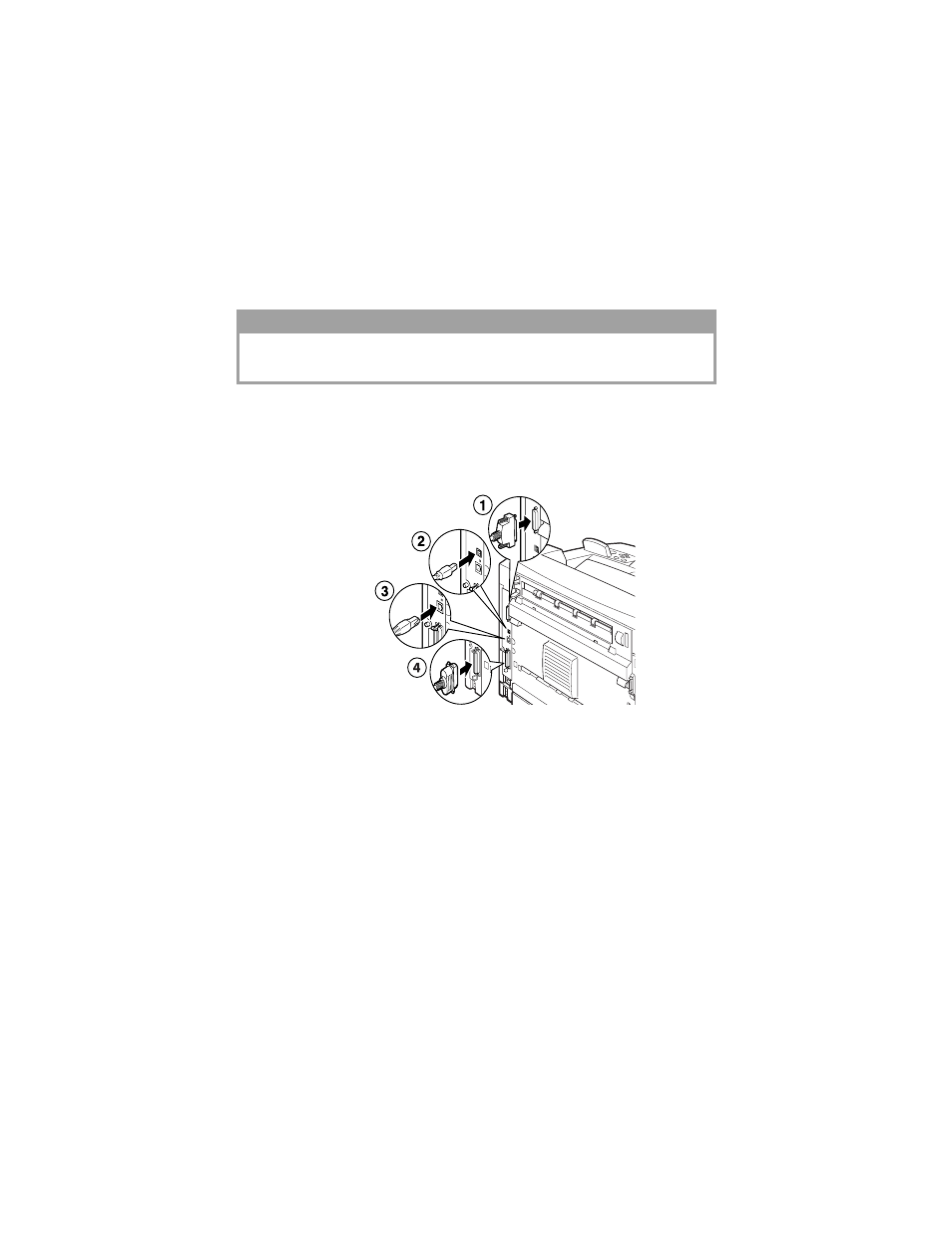 Connecting an interface cable | Oki B6200 Series User Manual | Page 38 / 66