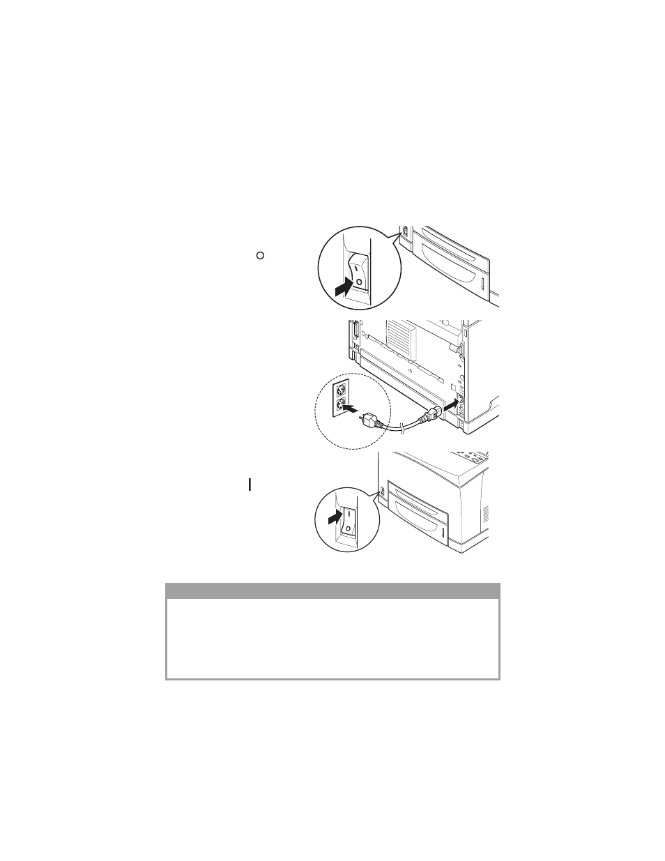 Connecting the power cord | Oki B6200 Series User Manual | Page 39 / 66