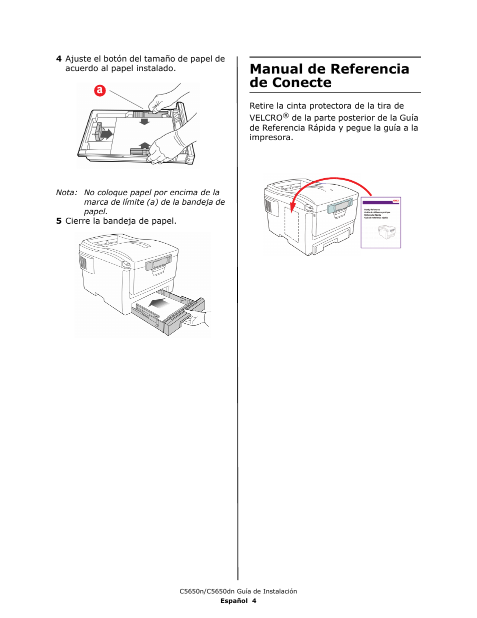 Manual de referencia de conecte | Oki C 5650dn User Manual | Page 22 / 36