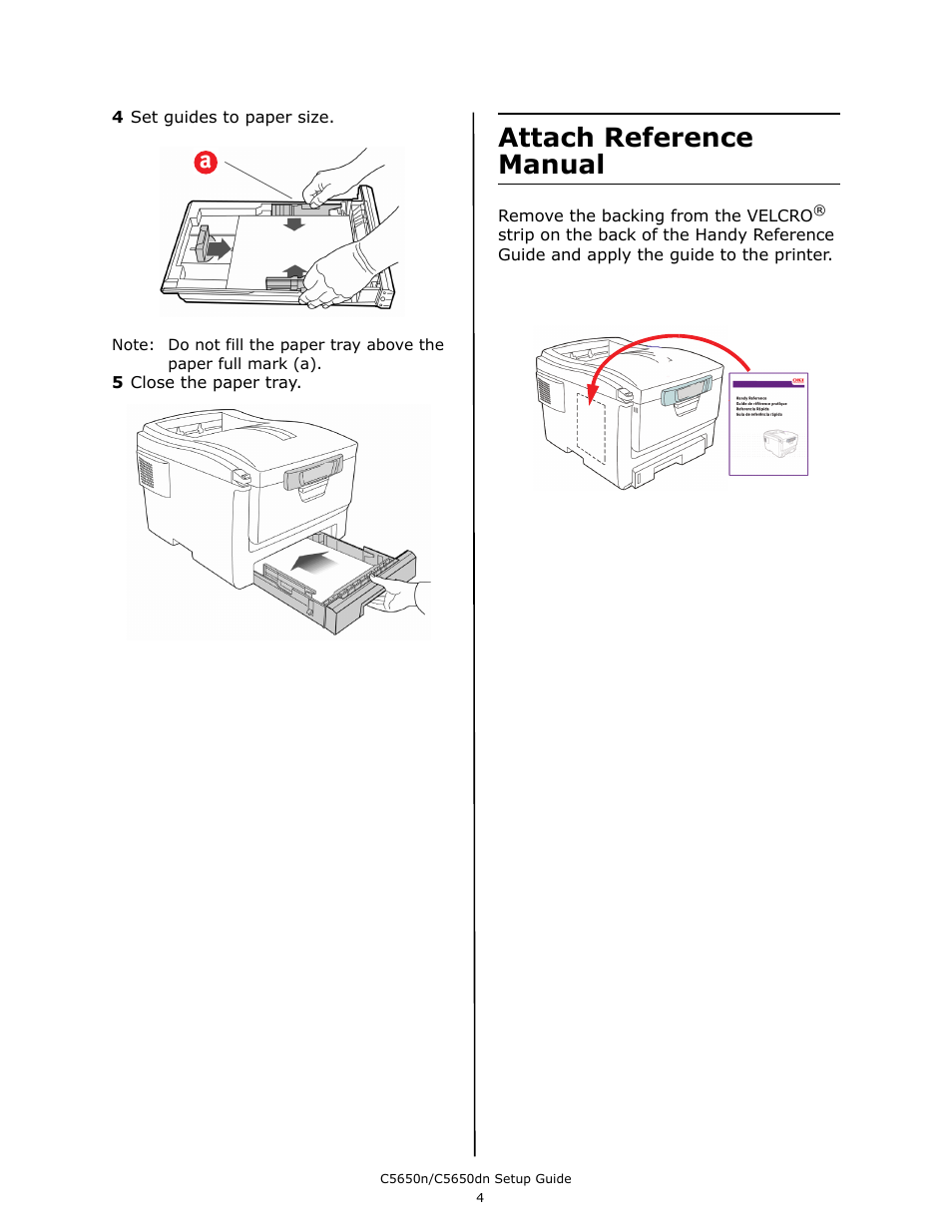 Attach reference manual | Oki C 5650dn User Manual | Page 6 / 36