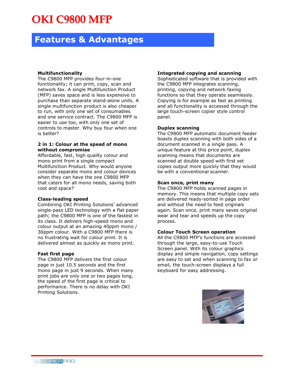 Oki C9800 MFP User Manual | Page 3 / 11