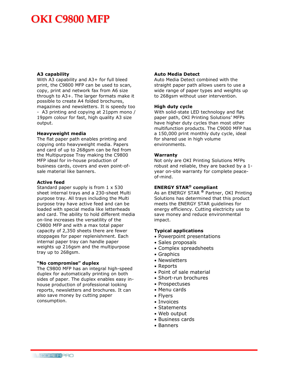 Oki C9800 MFP User Manual | Page 6 / 11