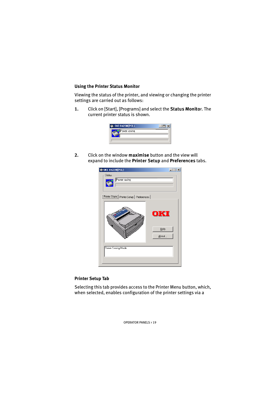 Oki B 4300 User Manual | Page 19 / 89