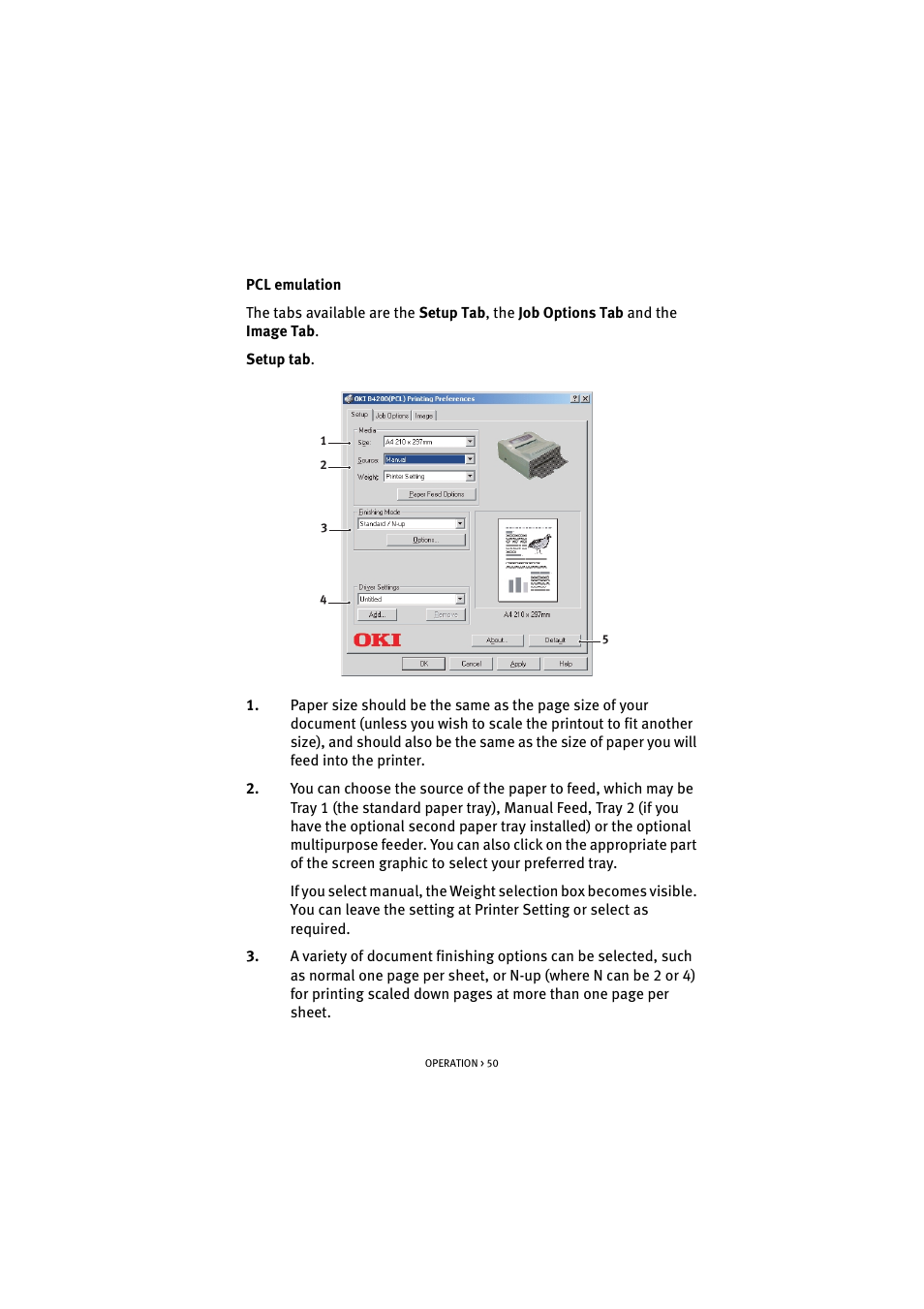 Oki B 4300 User Manual | Page 50 / 89