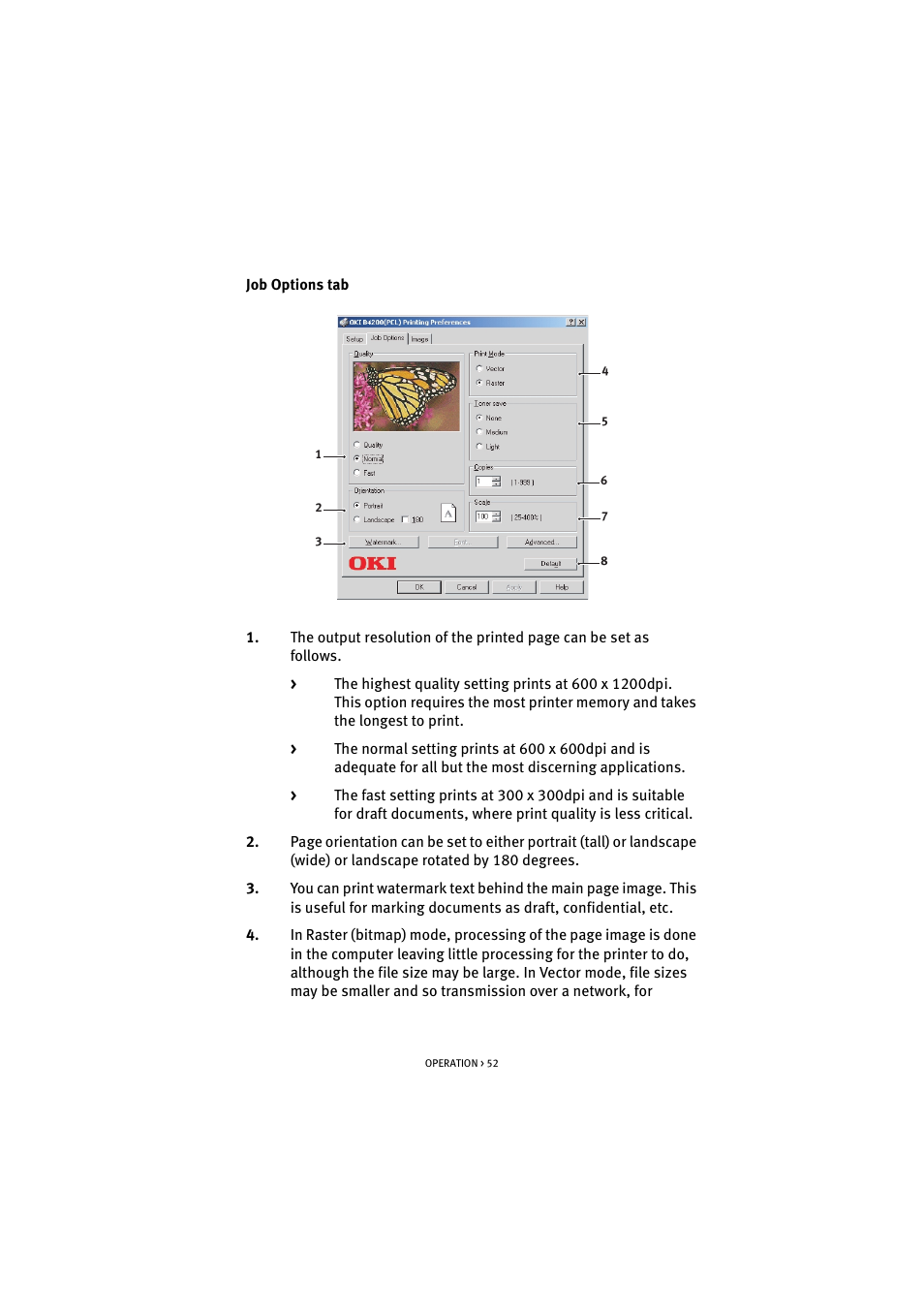 Oki B 4300 User Manual | Page 52 / 89