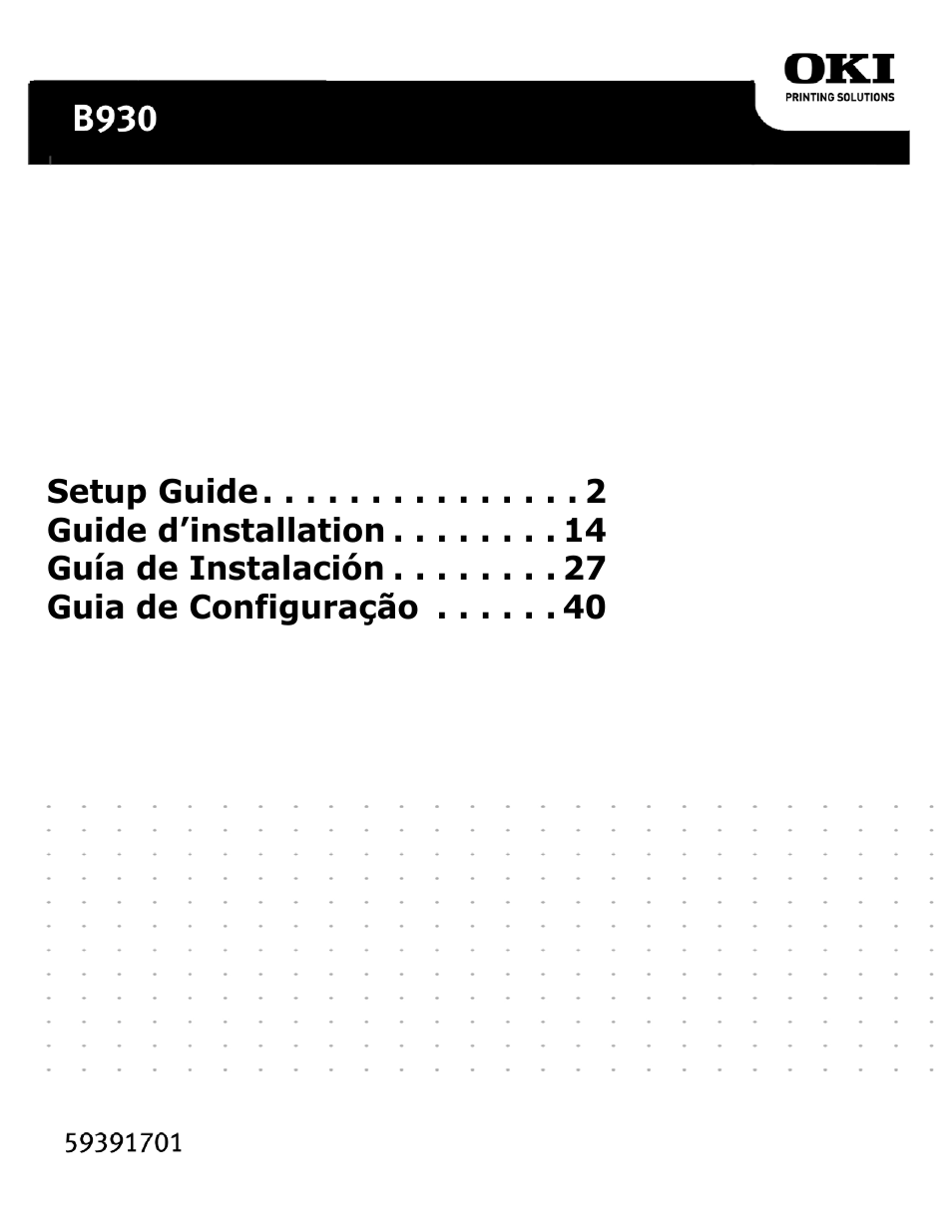 Oki B930 User Manual | 52 pages