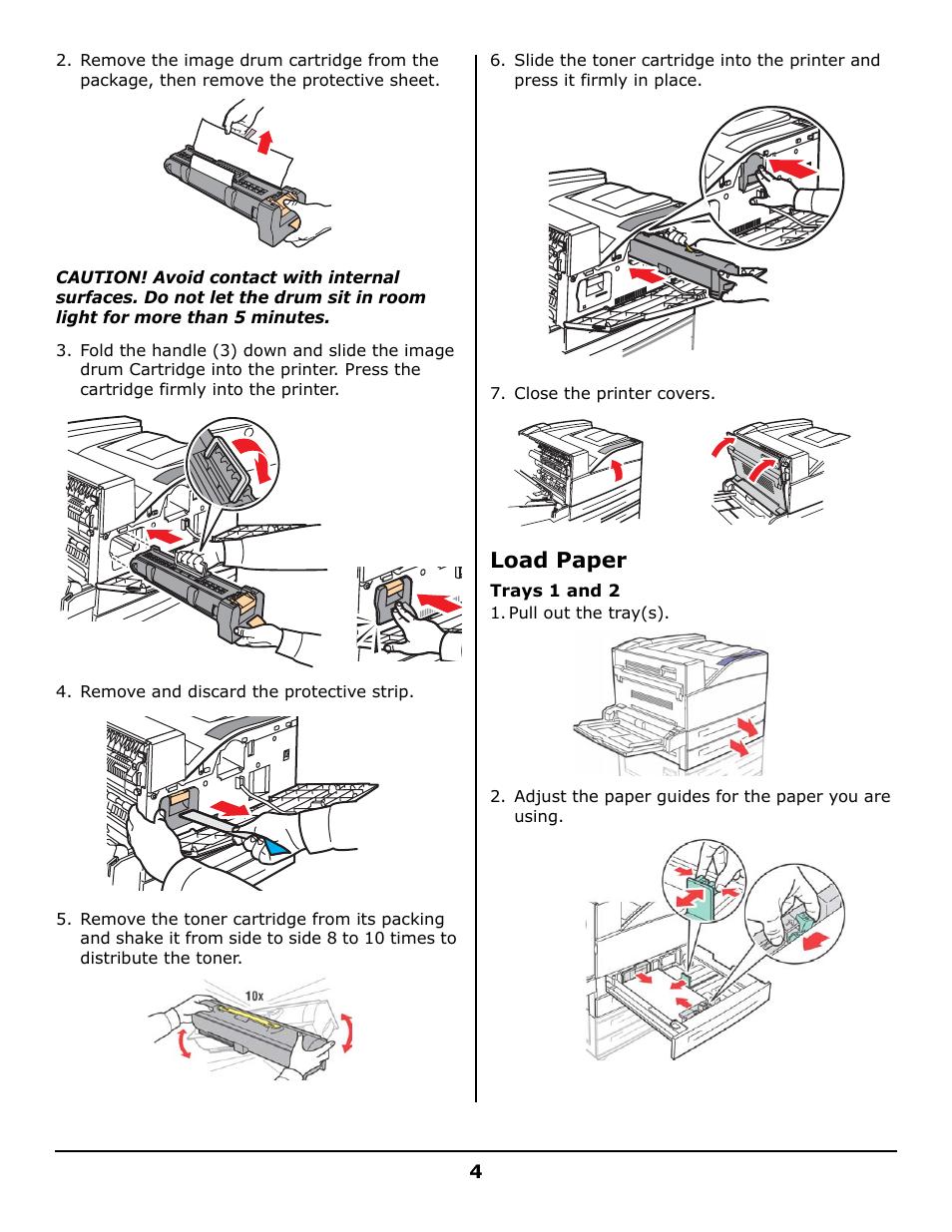 Load paper | Oki B930 User Manual | Page 4 / 52