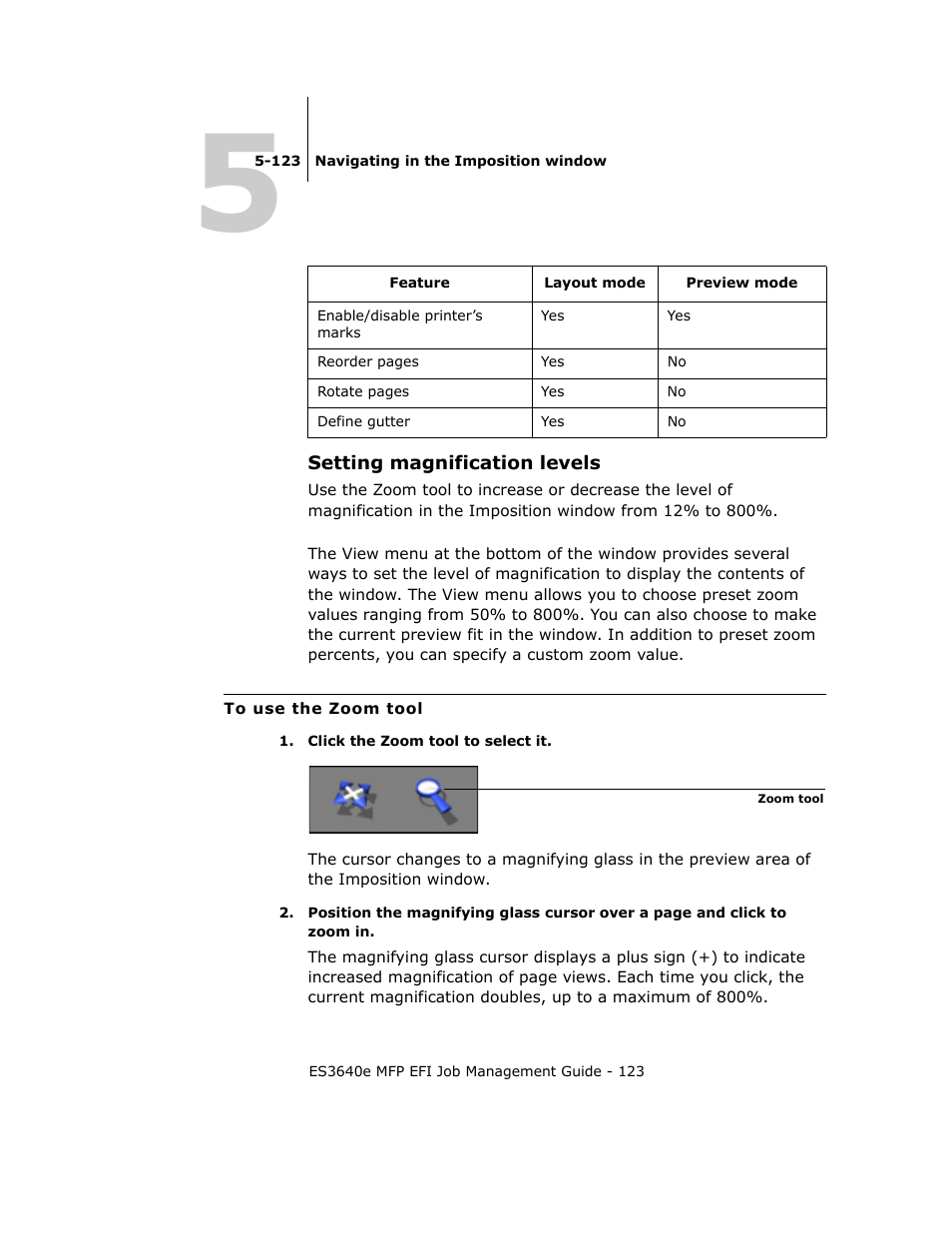 Setting magnification levels | Oki ES3640E User Manual | Page 123 / 220
