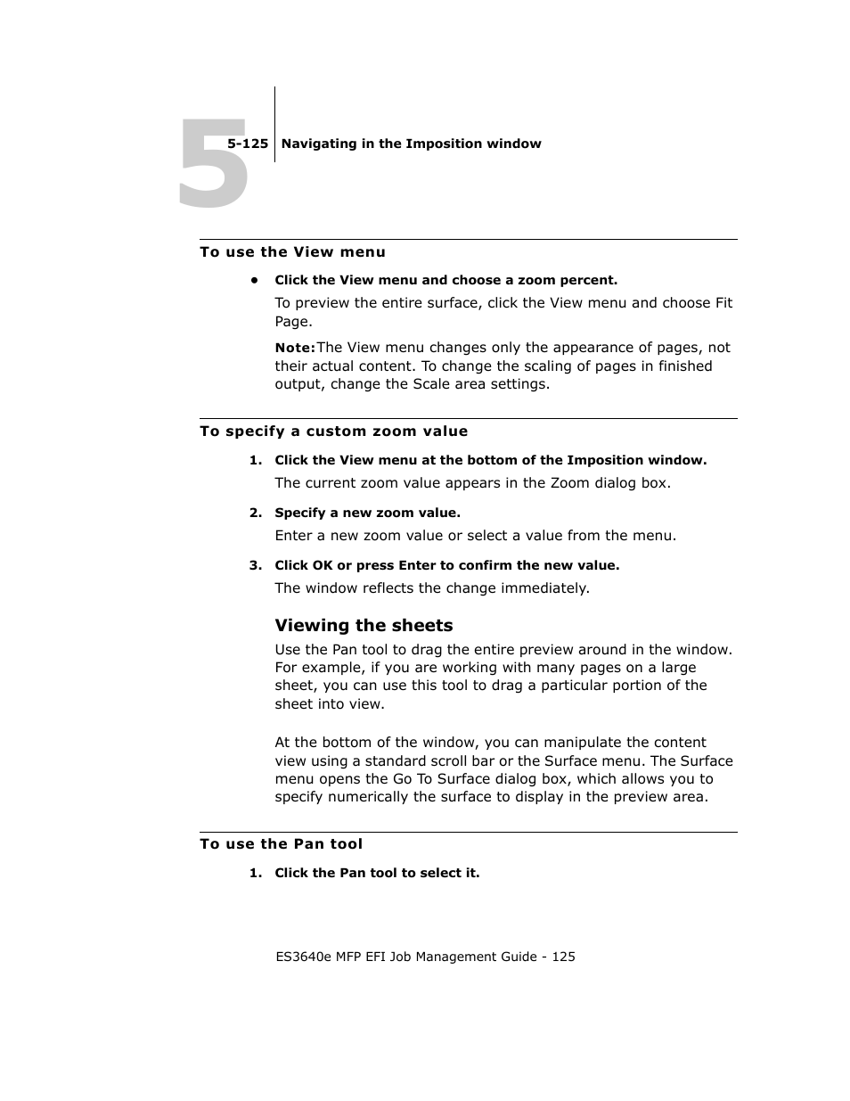 Viewing the sheets | Oki ES3640E User Manual | Page 125 / 220