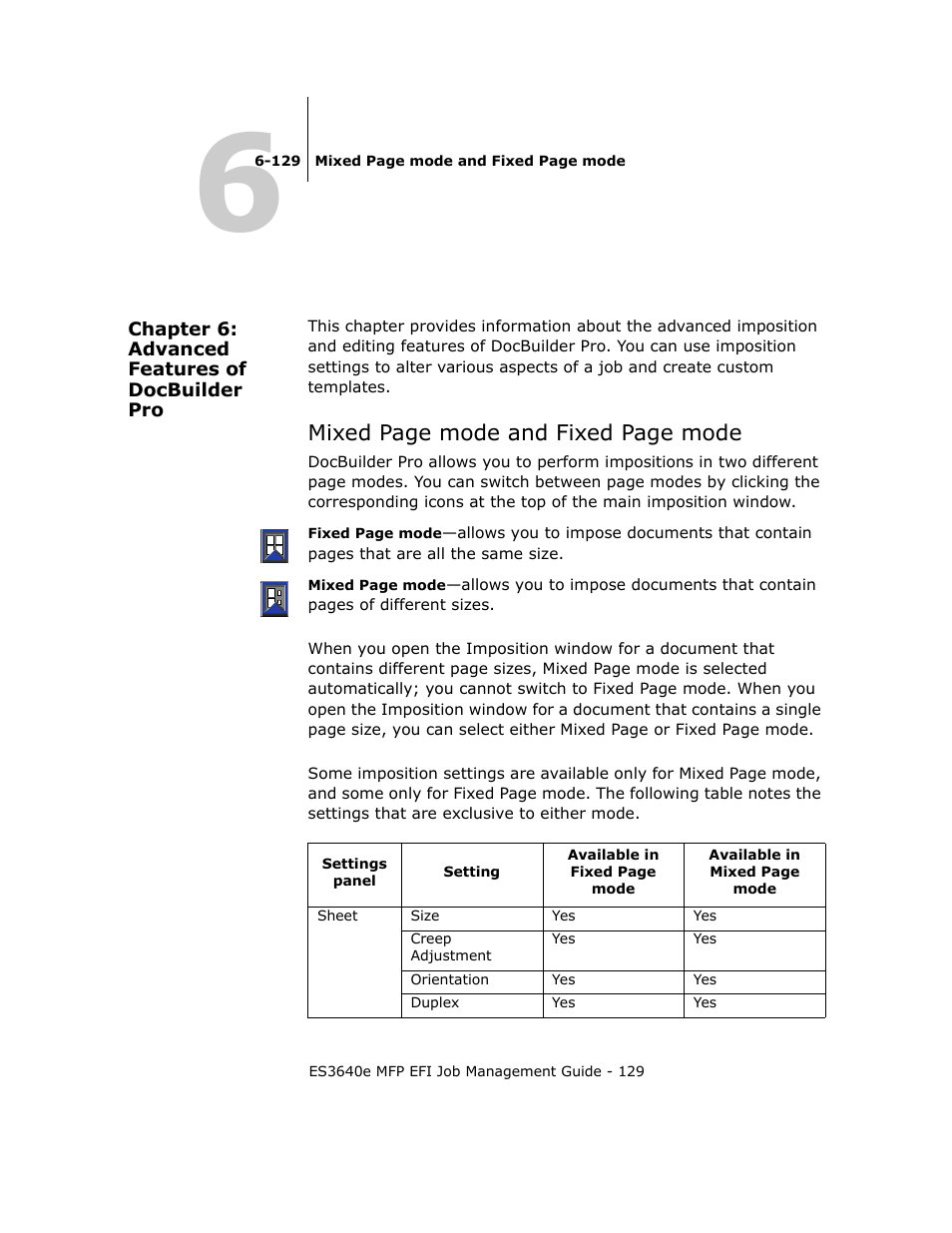 Chapter 6: advanced features of docbuilder pro, Chapter 6 | Oki ES3640E User Manual | Page 129 / 220