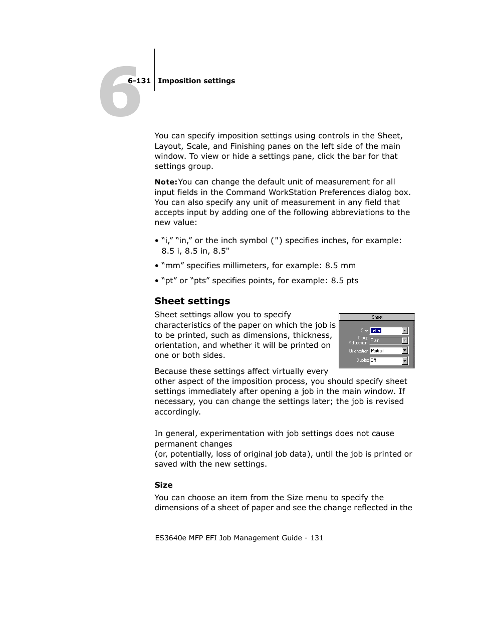 Sheet settings | Oki ES3640E User Manual | Page 131 / 220