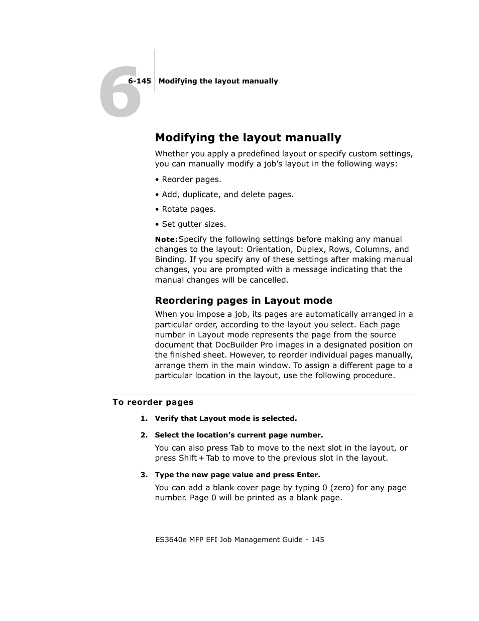 Modifying the layout manually | Oki ES3640E User Manual | Page 145 / 220