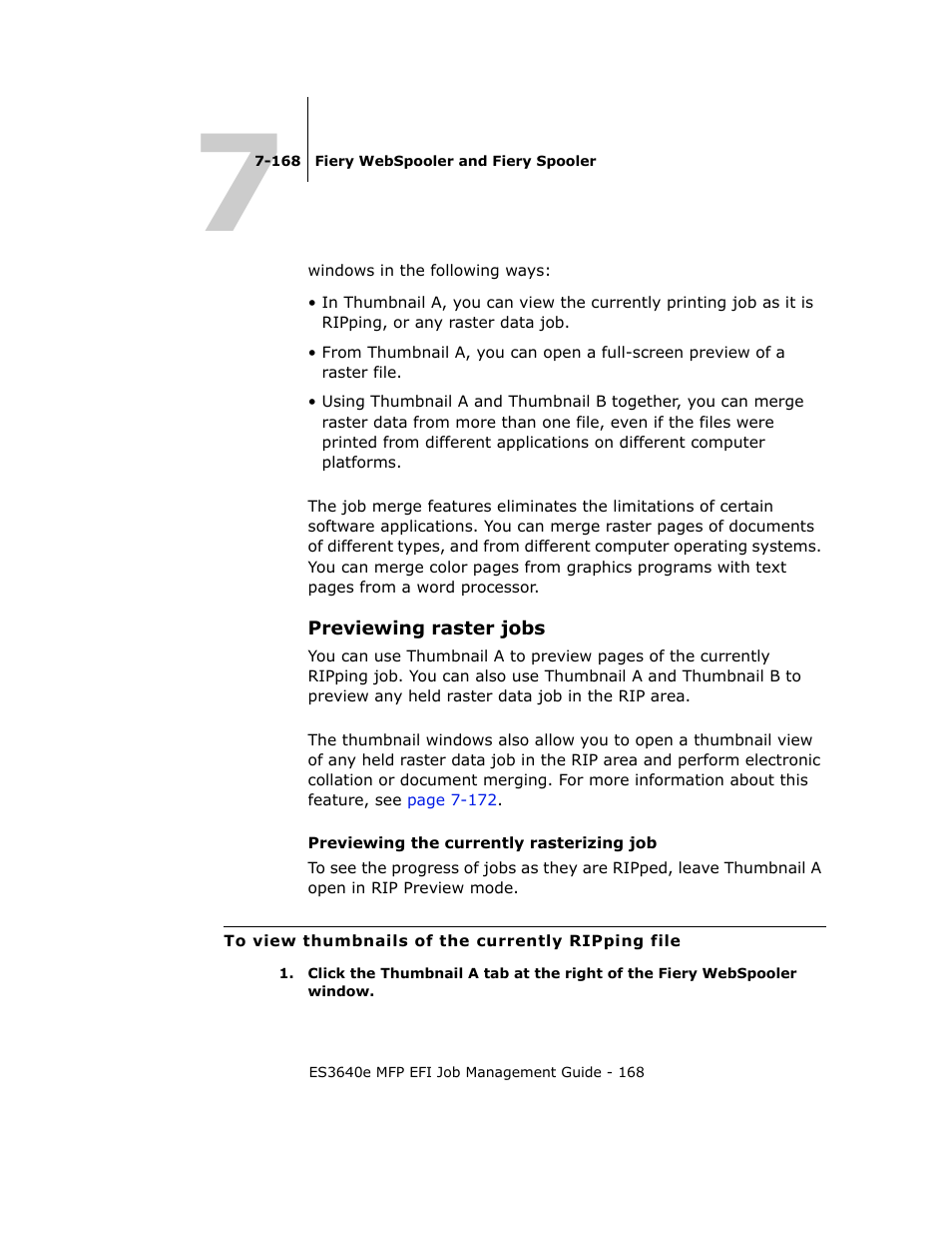 Previewing raster jobs | Oki ES3640E User Manual | Page 168 / 220