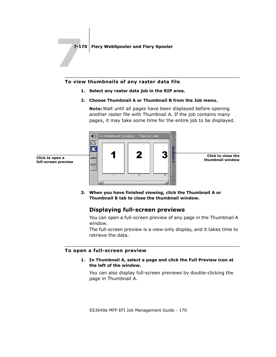 Displaying full-screen previews | Oki ES3640E User Manual | Page 170 / 220